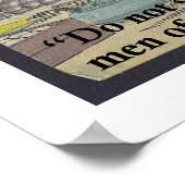 Basho & Poster met beroemde quote (Hoek)