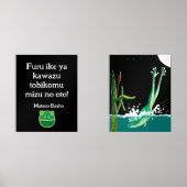 Basho's Frog Haiku Muurkunst Sets (Voorkant)