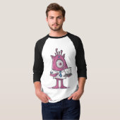 Basic: 3/4 Sleeve Raglan T-Shirt (Voorkant volledig)