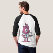 Basic: 3/4 Sleeve Raglan T-Shirt (Achterkant volledig)