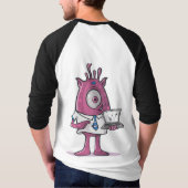 Basic: 3/4 Sleeve Raglan T-Shirt (Achterkant)