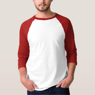 Basic: 3/4 Sleeve Raglan T-Shirt White/Red