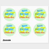 Basic 67th Birthday Sticker (Vel)