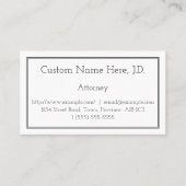 Basic Attorney Visitekaartje (Voorkant)