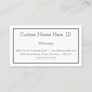 Basic Attorney Visitekaartje