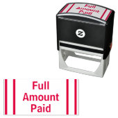 Basic - Betaald bedrag Rubber Stempel (In situ)