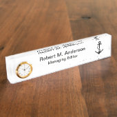 Basic Black Anchor Naambordje (Zijkant)