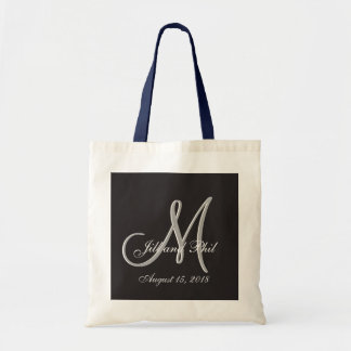 Basic Black Fabulous Wedding Monogram - Uitstekend Tote Bag
