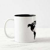 Basic Black Wereldkaart Mok (Links)