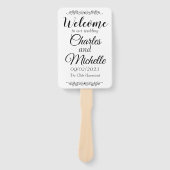 Basic Blank Weduwprogramma Fans Handwaaier (Voorkant)