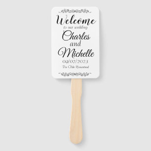 Basic Blank Weduwprogramma Fans Handwaaier