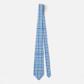Basic Blue Plaid Stropdas (Voorkant)