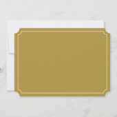 Basic Border Bruiloft Uitnodigingen - Blauw-Grijs (Achterkant)