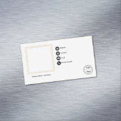 Basic Business Card Magnet Magnetisch Visitekaartje (Voorbeeld)