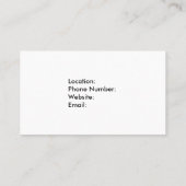 Basic Business Card Visitekaartje (Achterkant)