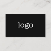 Basic Business Design Logo en contactgegevens Visitekaartje (Achterkant)