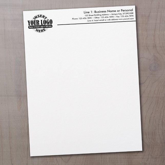 Basic Business Letterhead met Logo Briefhoofd (Creator heeft geüpload)