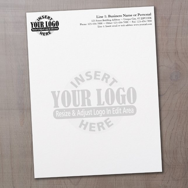 Basic Business Letterhead met WATERMARK Briefhoofd (Creator heeft geüpload)