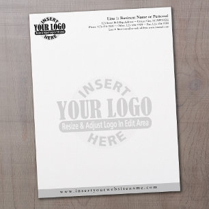 Basic Business Letterhead met WATERMARK Persoonlijk Briefhoofd