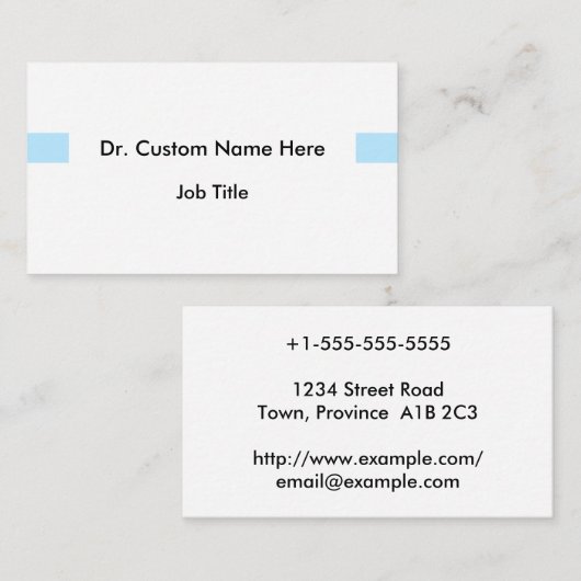 Basic & Conservative Professional Visitekaartje (Voorkant / Achterkant)