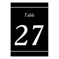 Basic, Conservative Table Card