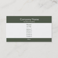 Basic Dark Green & White