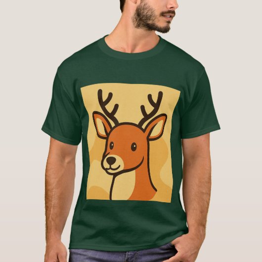 Basic Dark T shirt met uniek design (Voorkant)