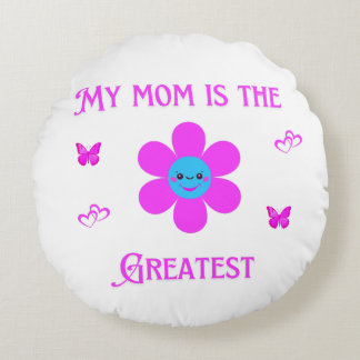 Basic Dark T-Shirt Rond Kussen