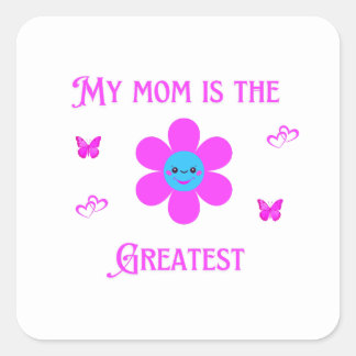 Basic Dark T-Shirt Vierkante Sticker