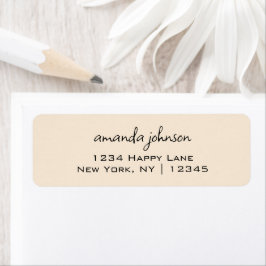 Basic Eenvoudige minimalistische professionele han Etiket