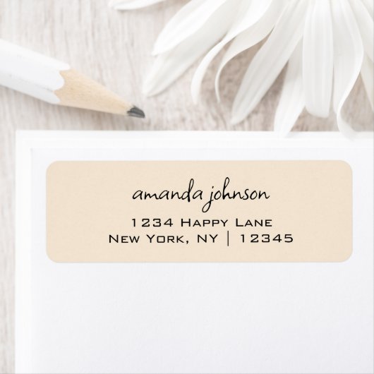 Basic Eenvoudige minimalistische professionele han Etiket (Insitu)