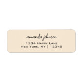 Basic Eenvoudige minimalistische professionele han Etiket (Voorkant)