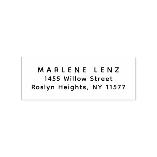 Basic Elegant Return Address Stempel (Afrduk)