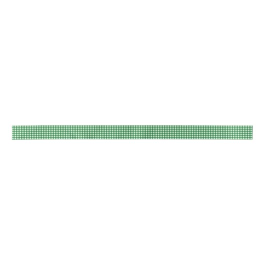 Basic Emerald Green Gingham Pattern Lint (Voorkant)
