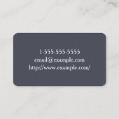 Basic en Clean Hair Stylist Visitekaartje (Achterkant)