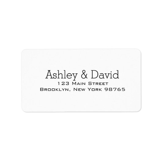 Basic Essential Return Address Label (Voorkant)
