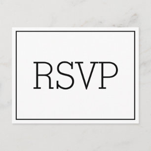 Basic Essential RSVP-Briefkaart Briefkaart