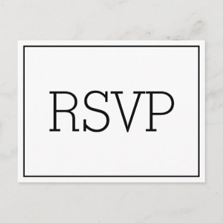 Basic Essential RSVP-Briefkaart Briefkaart