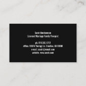 Basic Funky Bold Zwart & Wit Visitekaartjes (Achterkant)