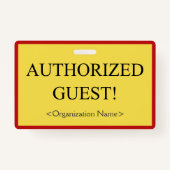 Basic: "GEMACHTIGDE GASTEN!" badge (Voorkant)