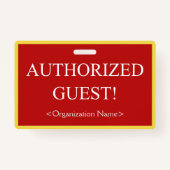 Basic: "GEMACHTIGDE GASTEN!" badge (Achterkant)