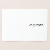 Basic Gouden folie "HAPPY 23rd BIRTHDAY"; Aangepas Kaarten (Binnen)