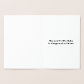 Basic Gouden folie "HAPPY 93rd BIRTHDAY"; Aangepas Kaarten (Binnen)