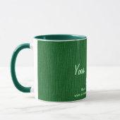 Basic Green, Jouw tekst hier Mok (Links)