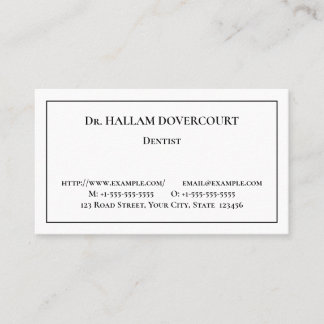 Basic Healthcare Professional Visitekaartje
