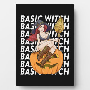 Basic heks Halloween kostuum grappig sarcastisch Fotoplaat