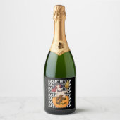 Basic heks Halloween kostuum grappig sarcastisch Sparkling Wijnetiket (Voorkant)