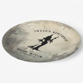 Basic Heks Moderne Vrouwen Halloween Papieren Bordje (Gekanteld)