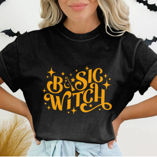 Basic heks Sinaasappel moderne vrouwen Halloween T-shirt