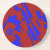 BASIC HERO 1a Zandsteen Ronde Onderzetter (Voorkant)